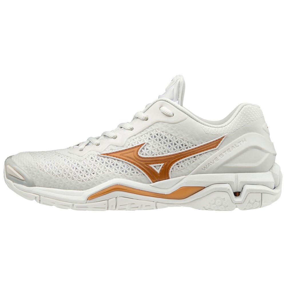 Mizuno Women's Handball Shoes WAVE STEALTH V White - CTEKPUX-16